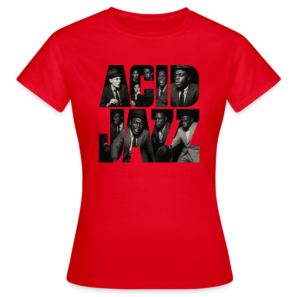 80s Club Jazzdance, T-shirt dam - röd