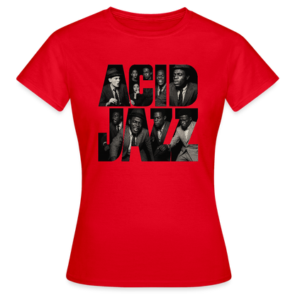 80s Club Jazzdance, T-shirt dam - röd