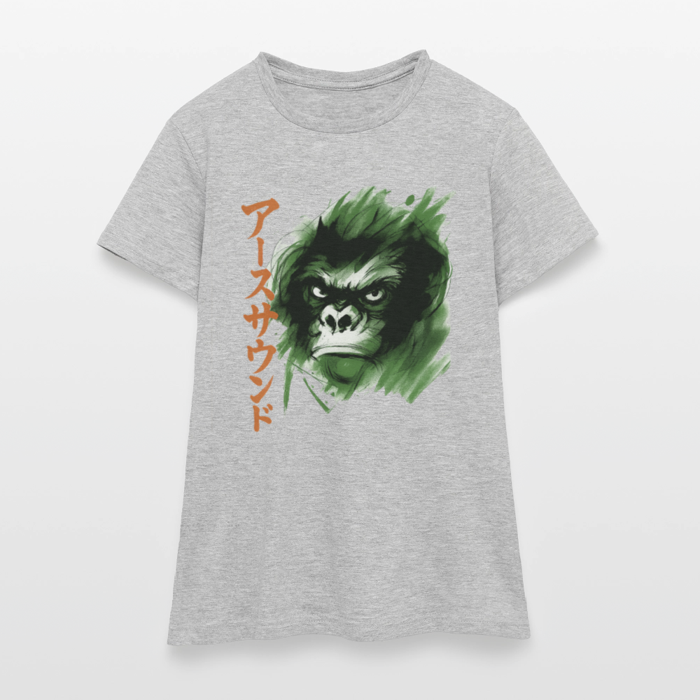 Earth Sound, T-shirt dam - gråmelerad