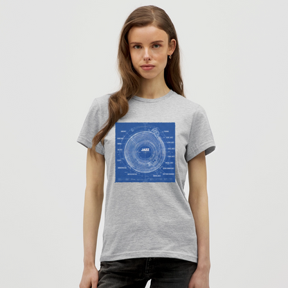 Kind of Blueprint, T-shirt dam - gråmelerad