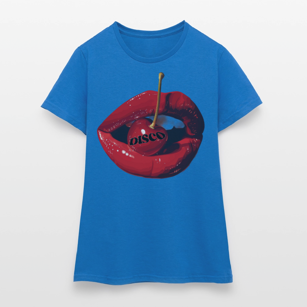 Taste of Disco, T-shirt dam - royalblå