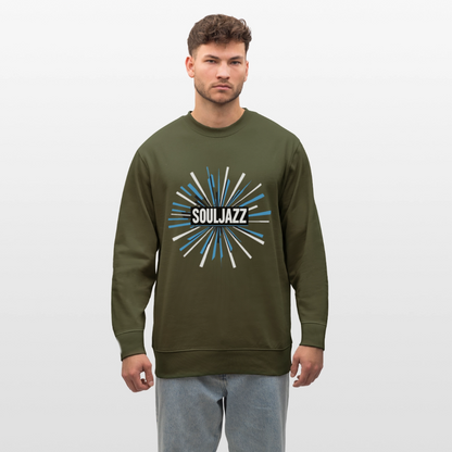 Jazz Meets Soul, Ekologisk sweatshirt CHANGER unisex från Stanley/Stella - kaki