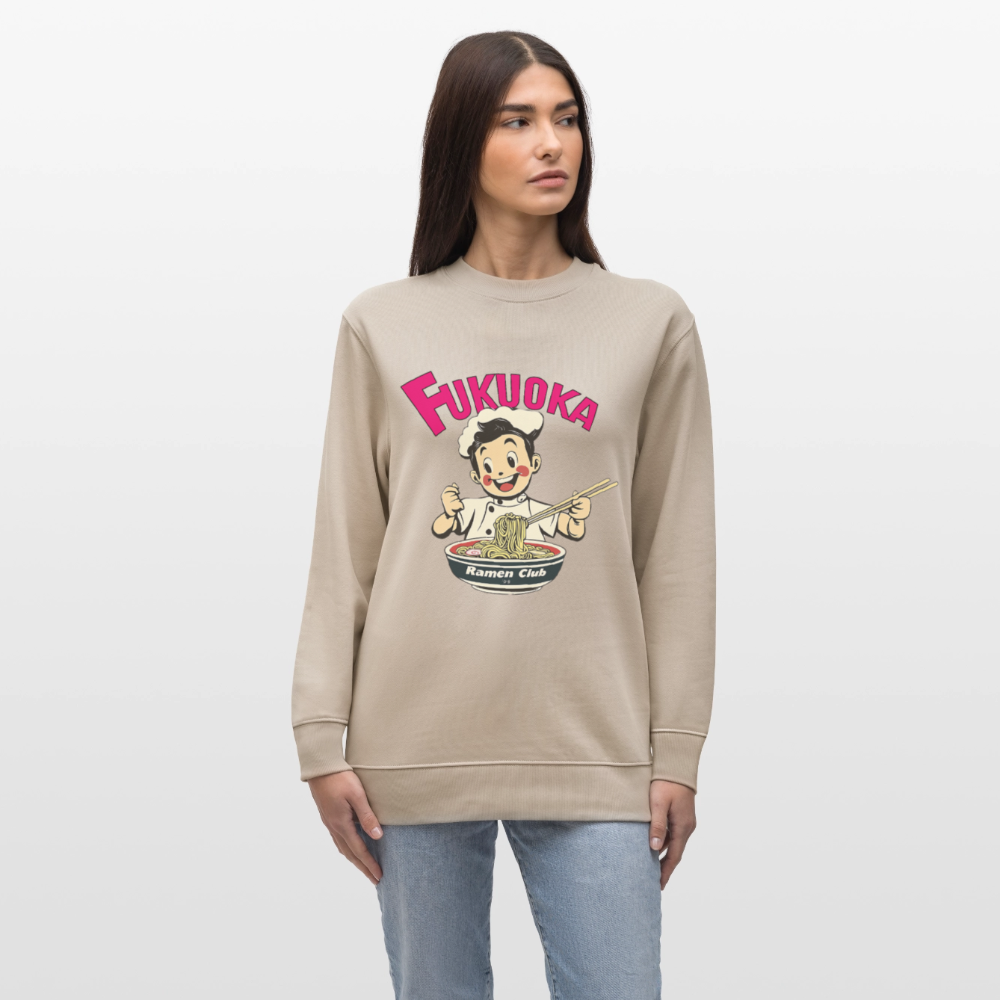 Fukuoka Ramen Club, Ekologisk sweatshirt CHANGER unisex från Stanley/Stella - beige