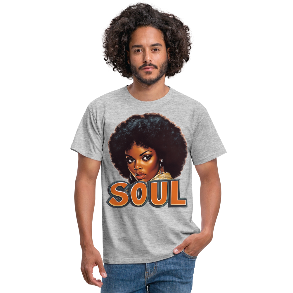 Soulful Vibes, T-shirt herr - gråmelerad