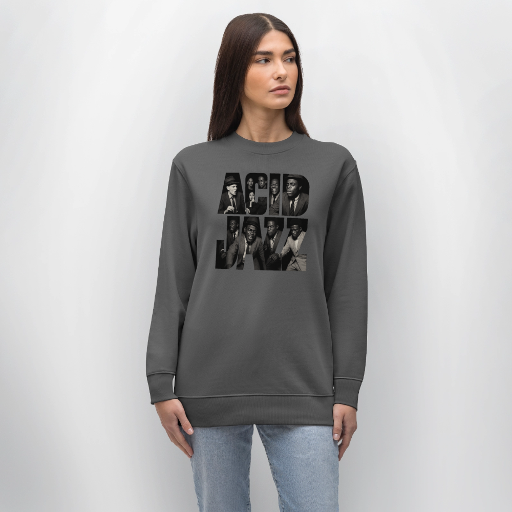 80s Club Jazzdance, Ekologisk sweatshirt CHANGER unisex från Stanley/Stella - kolgrå