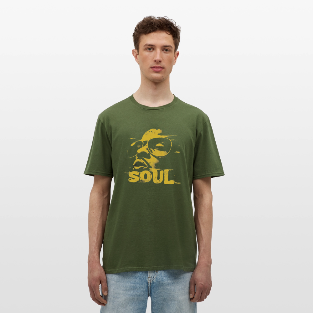 Funky Soul, T-shirt herr - Militärgrön