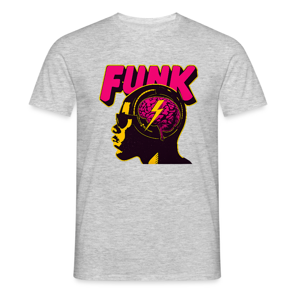 Funk Head, T-shirt herr - gråmelerad