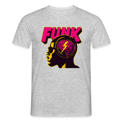 Funk Head, T-shirt herr - gråmelerad