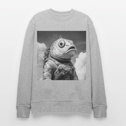 En ensam simtur i universum, Ekologisk sweatshirt CHANGER unisex från Stanley/Stella - gråmelerad