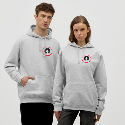 Where Music Lives – Powered by Acceso Family (small print), Luvtröja unisex - ljusgråmelerad