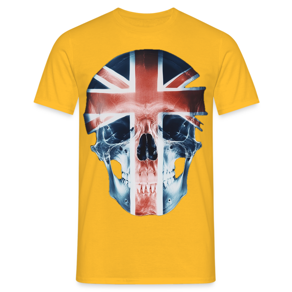 God Save the Skull, T-shirt herr - gul