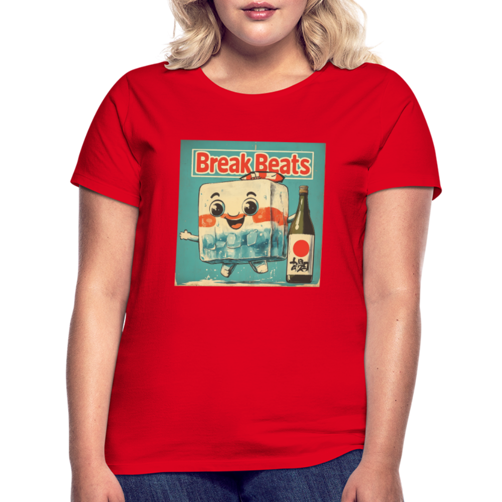 Nippon Break Beats, T-shirt dam - röd