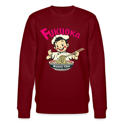 Fukuoka Ramen Club, Ekologisk sweatshirt CHANGER unisex från Stanley/Stella - vinröd