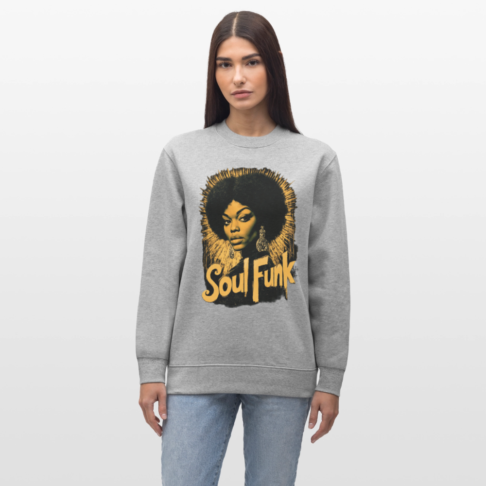 Soul Funk, Ekologisk sweatshirt CHANGER unisex från Stanley/Stella - gråmelerad