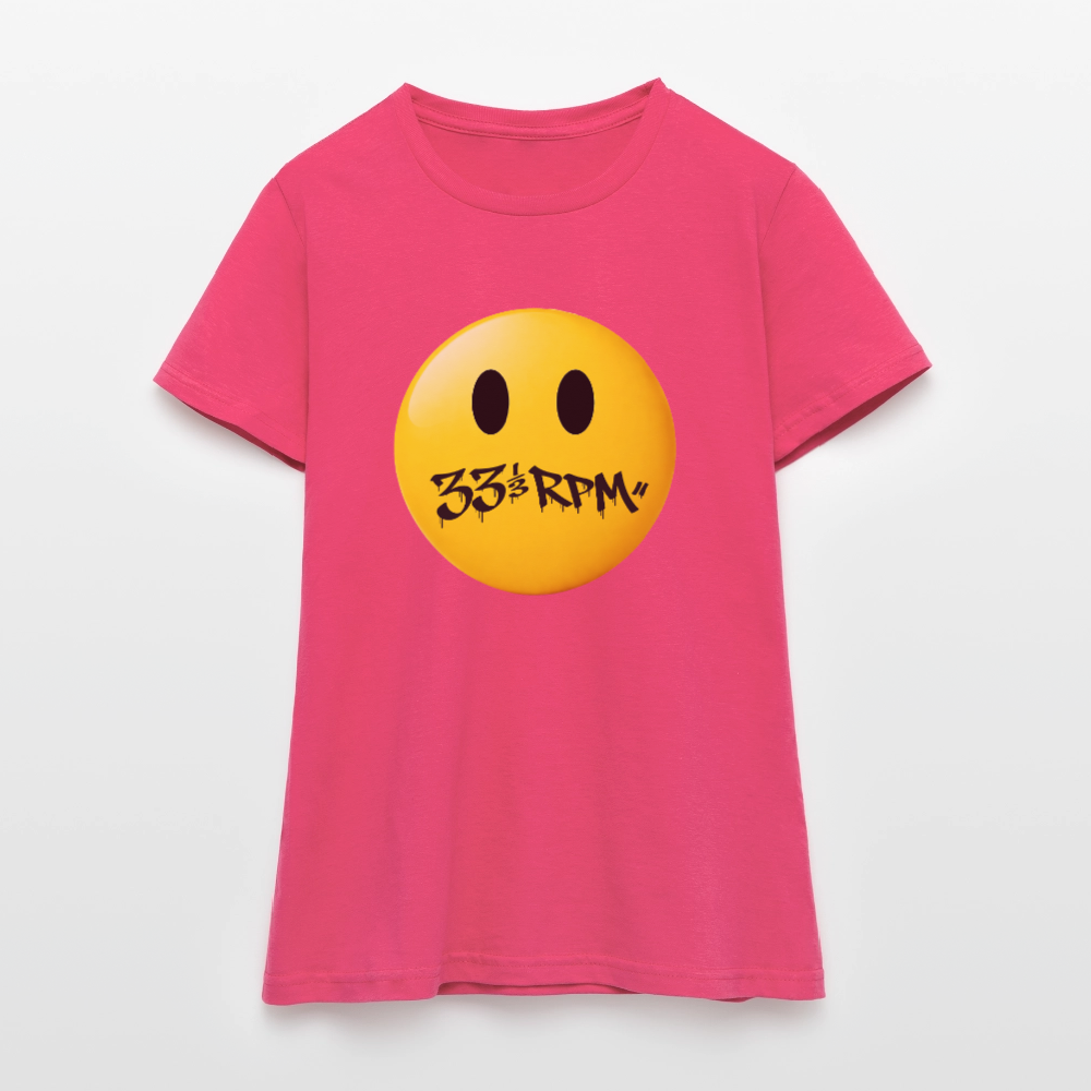 Turntable Grin, T-shirt dam - azalea