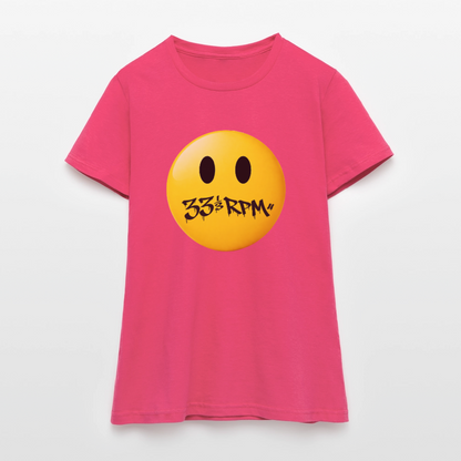 Turntable Grin, T-shirt dam - azalea