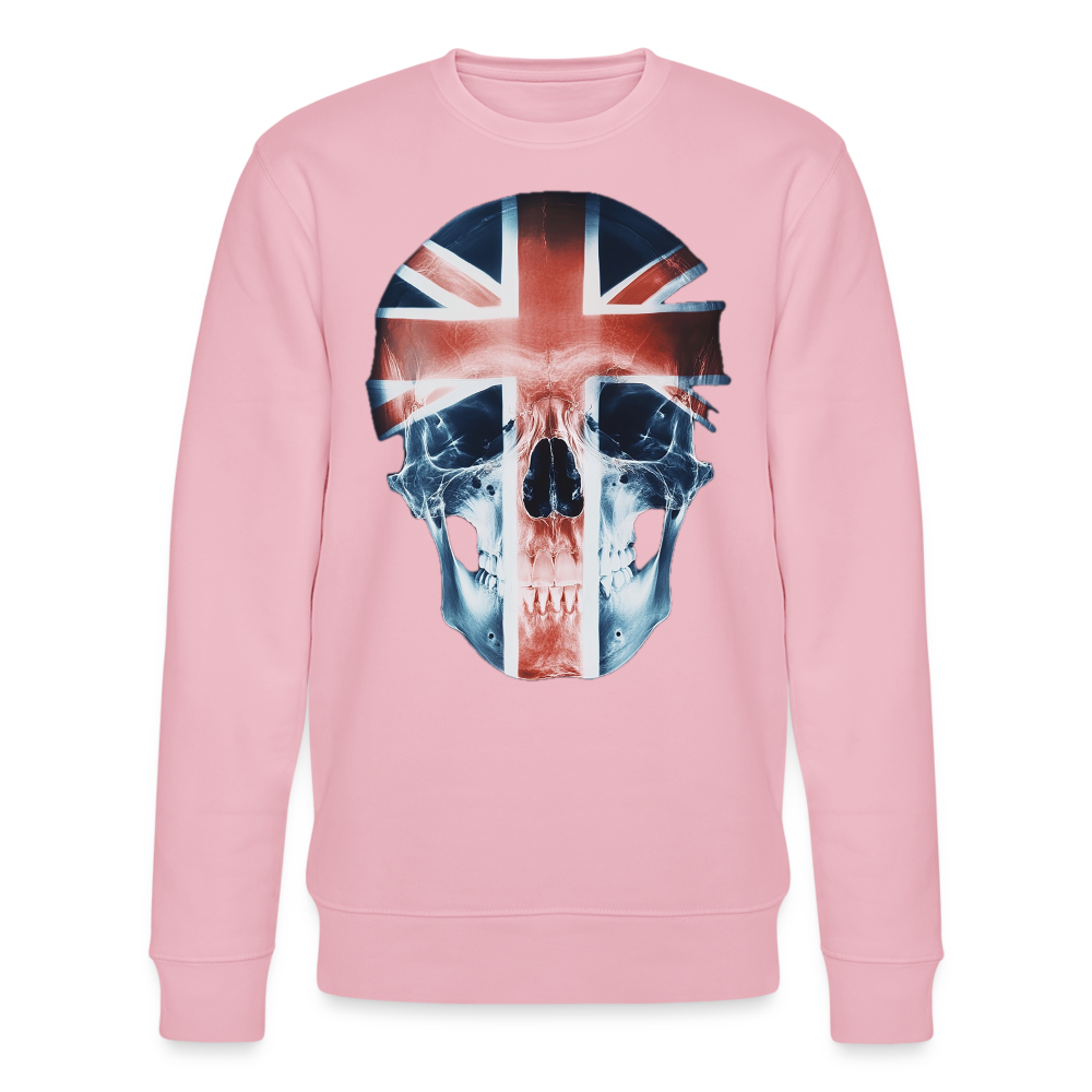 God Save the Skull, Ekologisk sweatshirt CHANGER unisex från Stanley/Stella - ljusrosa