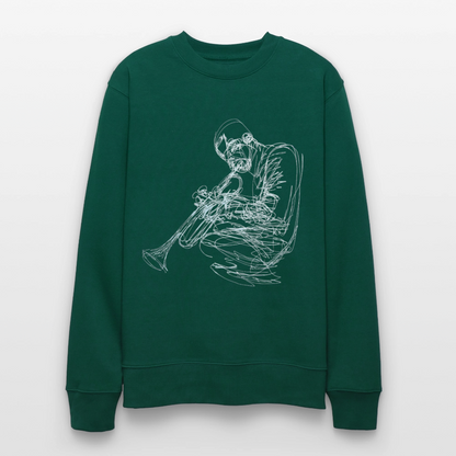 Contours of Jazz, Ekologisk sweatshirt CHANGER unisex från Stanley/Stella - skogsgrön