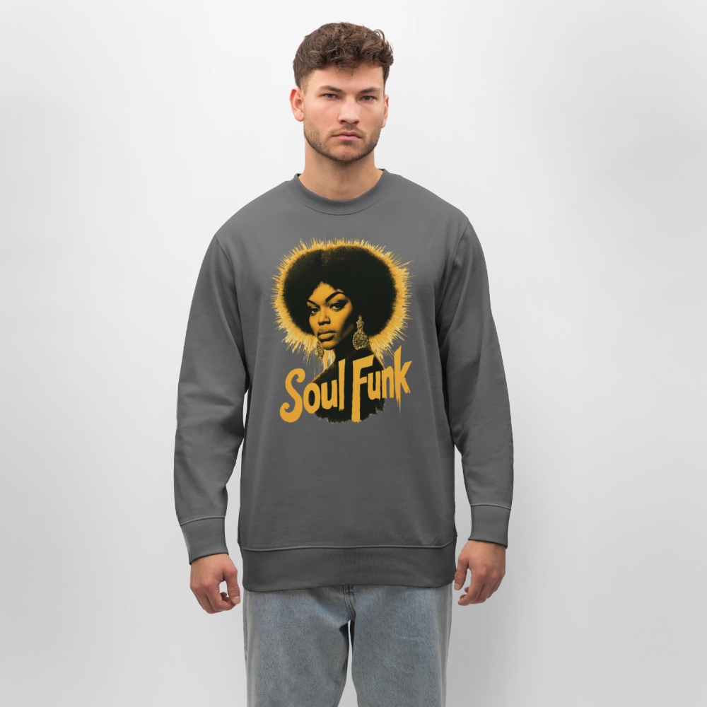 Soul Funk, Ekologisk sweatshirt CHANGER unisex från Stanley/Stella - kolgrå