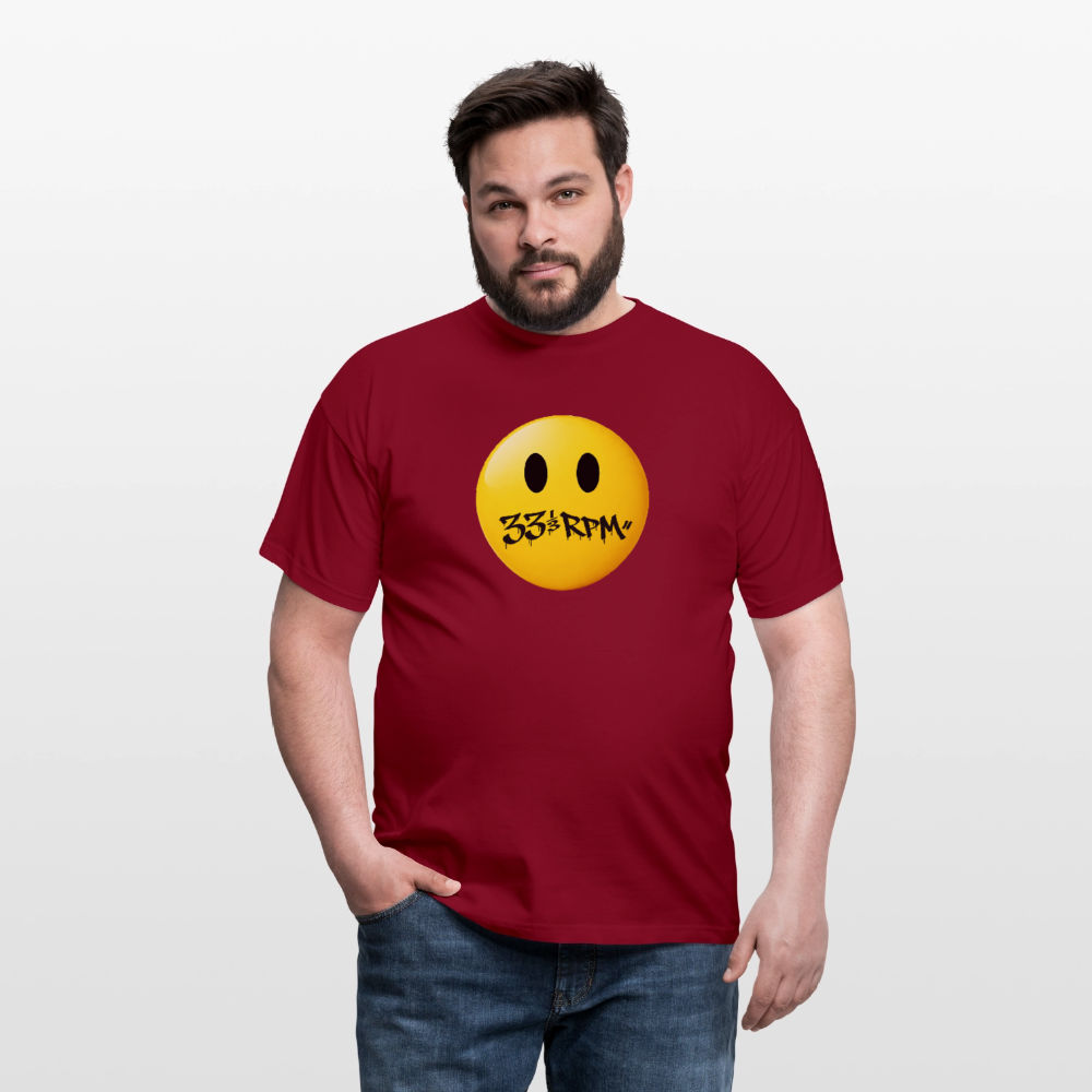 Turntable Grin, T-shirt unisex - tegelröd