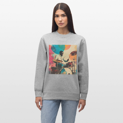 Rhythms of the Midnight Sky, Ekologisk sweatshirt CHANGER unisex från Stanley/Stella - gråmelerad