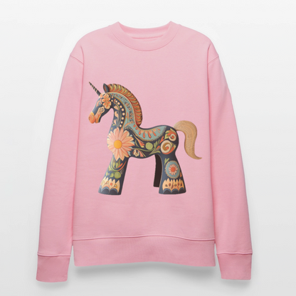 Färger av magi, Ekologisk sweatshirt CHANGER unisex från Stanley/Stella - ljusrosa