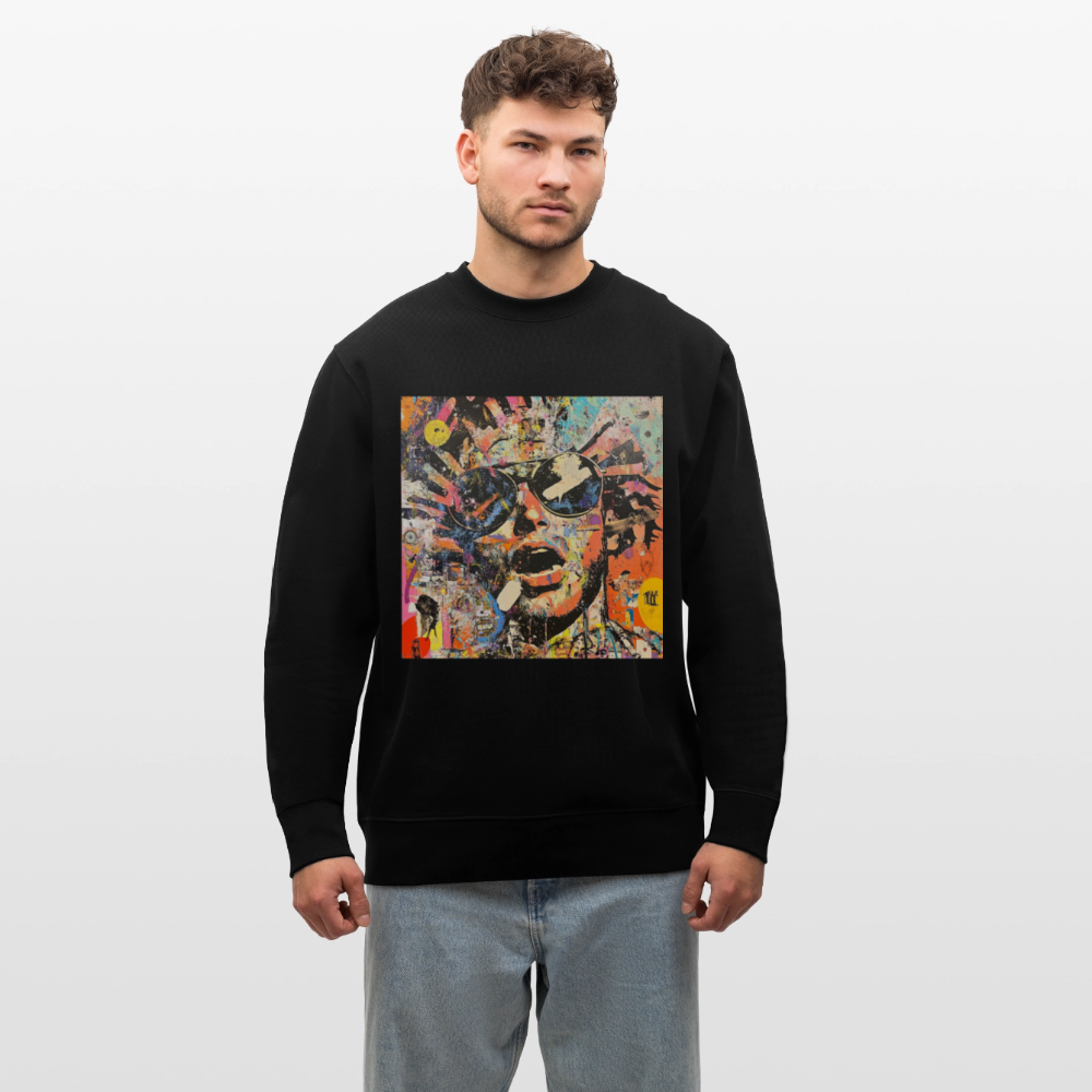 Cosmic Soul Groove, Ekologisk sweatshirt CHANGER unisex från Stanley/Stella - svart