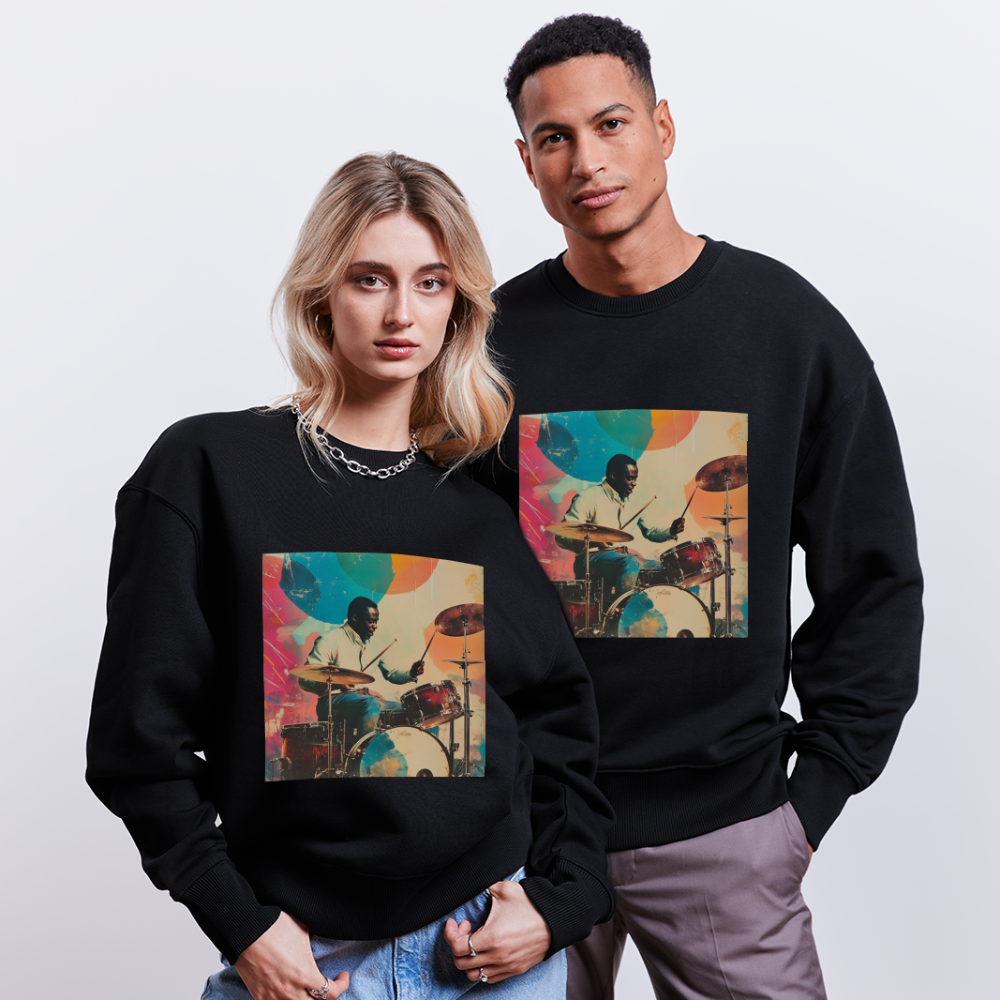 Rhythms of the Midnight Sky, Ekologisk oversizetröja RADDER unisex från Stanley/Stella - svart