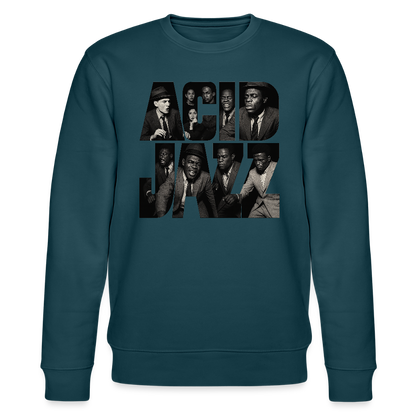 80s Club Jazzdance, Ekologisk sweatshirt CHANGER unisex från Stanley/Stella - mörk petrol