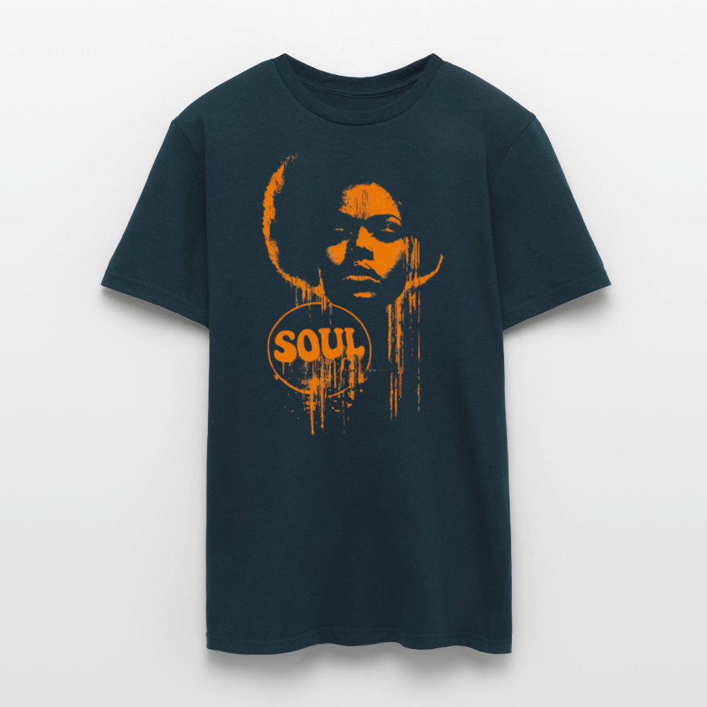 SOUL GLOW, T-shirt unisex - marinblå