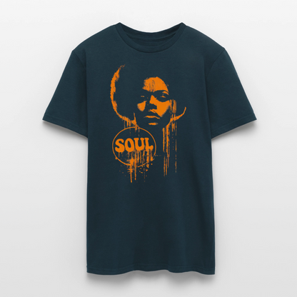 SOUL GLOW, T-shirt unisex - marinblå