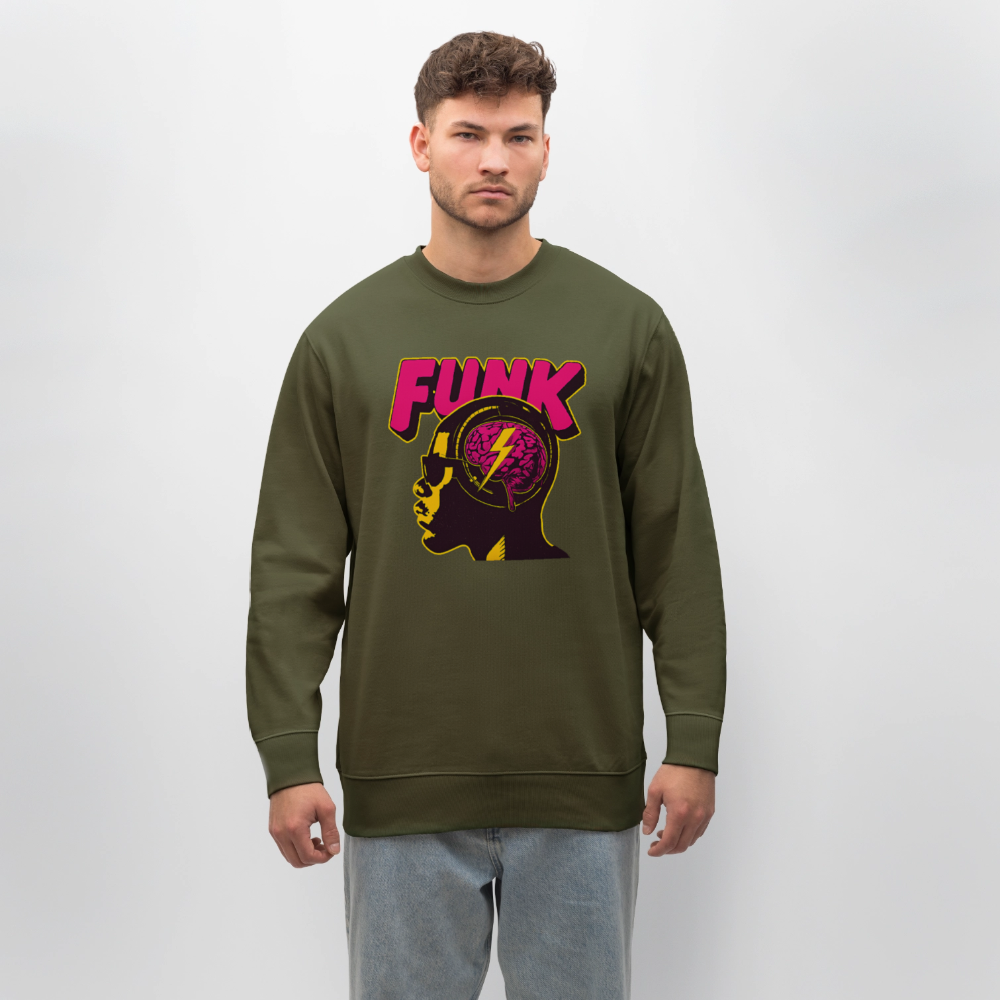 Funk Head, Ekologisk sweatshirt CHANGER unisex från Stanley/Stella - kaki