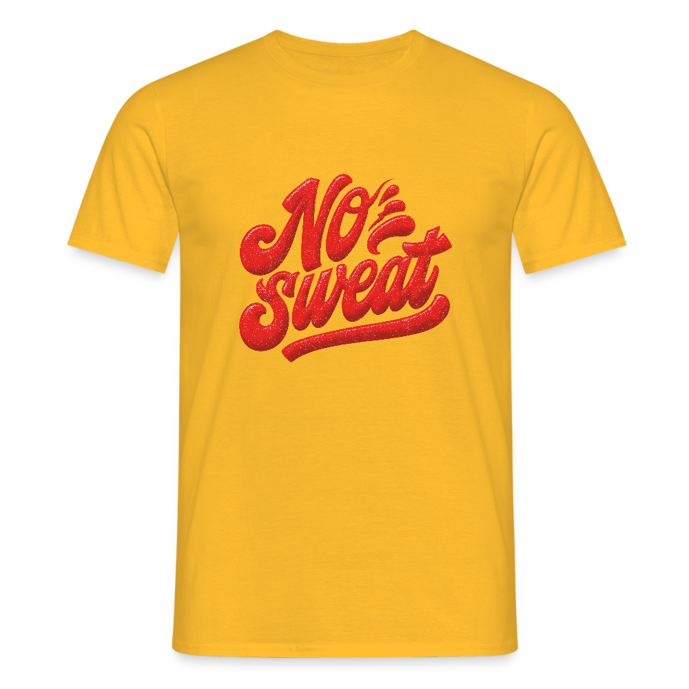 No sweat, T-shirt unisex - gul