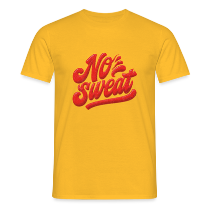 No sweat, T-shirt unisex - gul