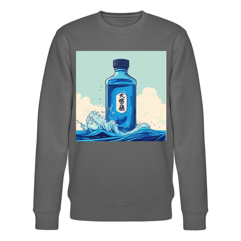 I Blått och Tystnad, Ekologisk sweatshirt CHANGER unisex från Stanley/Stella - kolgrå