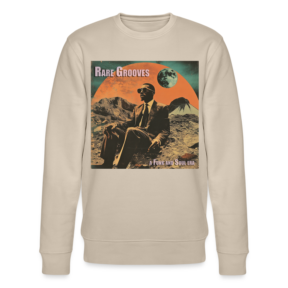 Vinylskatter: Att hitta sällsynta grooves, Ekologisk sweatshirt CHANGER unisex från Stanley/Stella - beige