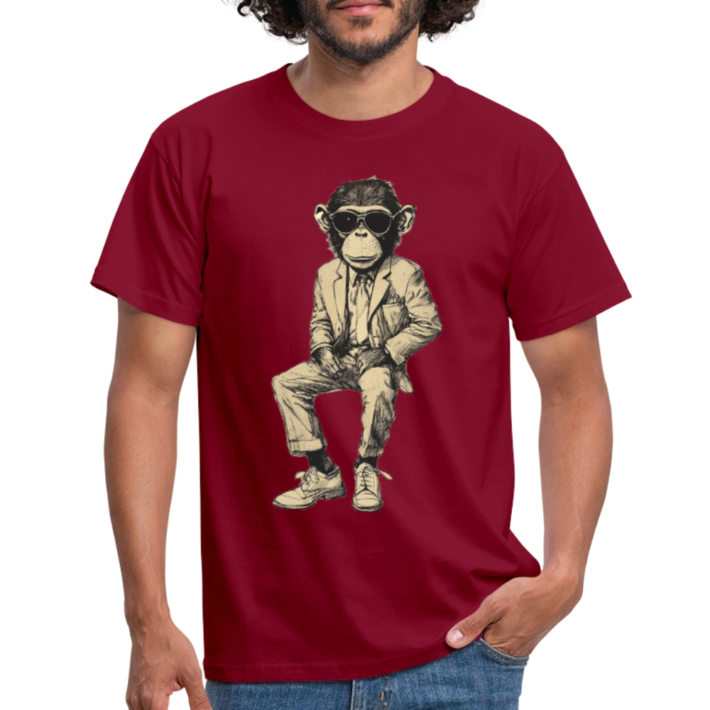 Mod Monkey, T-shirt herr - tegelröd