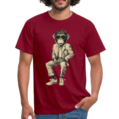 Mod Monkey, T-shirt herr - tegelröd