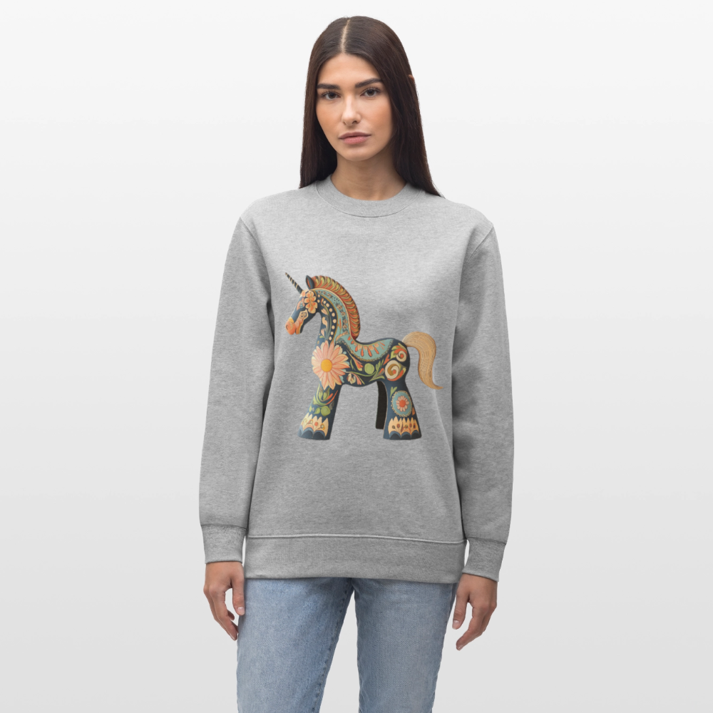 Färger av magi, Ekologisk sweatshirt CHANGER unisex från Stanley/Stella - gråmelerad