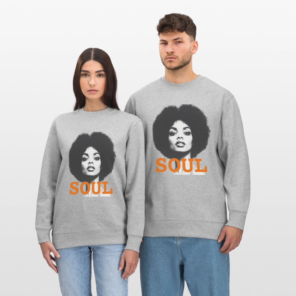 Soul PWR, Ekologisk sweatshirt CHANGER unisex från Stanley/Stella - gråmelerad