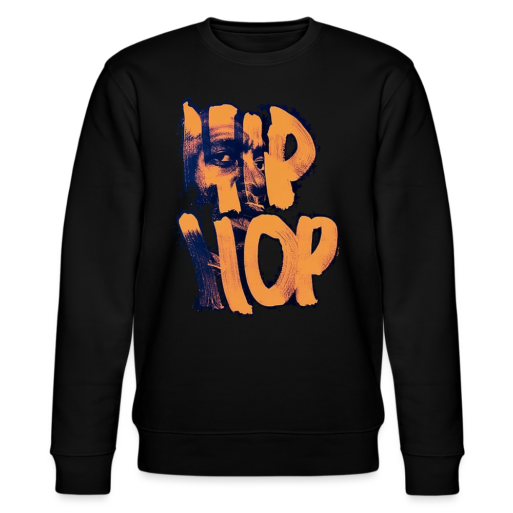 Raised on Boom Bap, Ekologisk sweatshirt CHANGER unisex från Stanley/Stella - svart