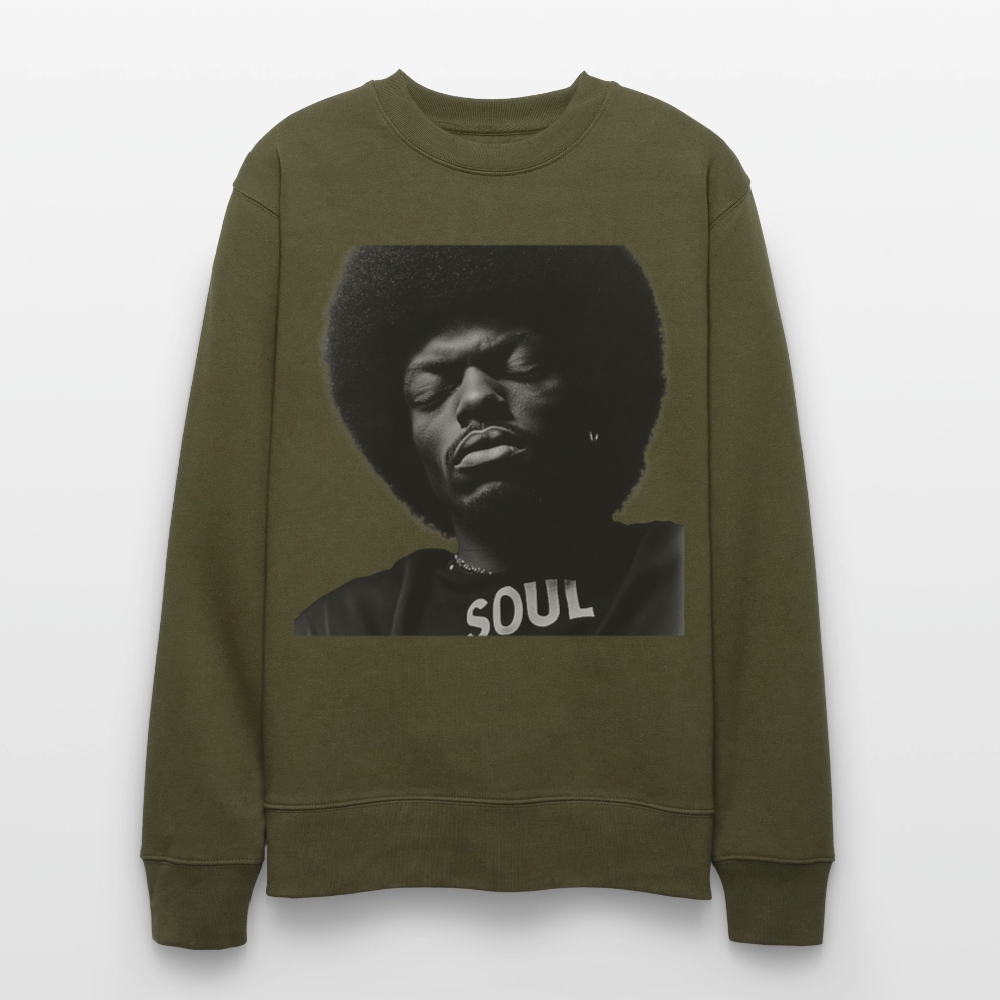 Where Soul Lives, Ekologisk sweatshirt CHANGER unisex från Stanley/Stella - kaki