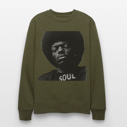 Where Soul Lives, Ekologisk sweatshirt CHANGER unisex från Stanley/Stella - kaki