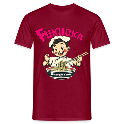 Fukuoka Ramen Club, T-shirt herr - tegelröd