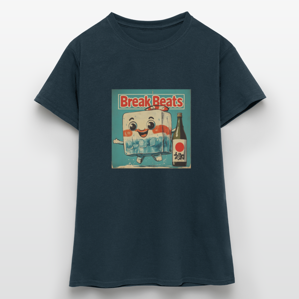 Nippon Break Beats, T-shirt dam - marinblå