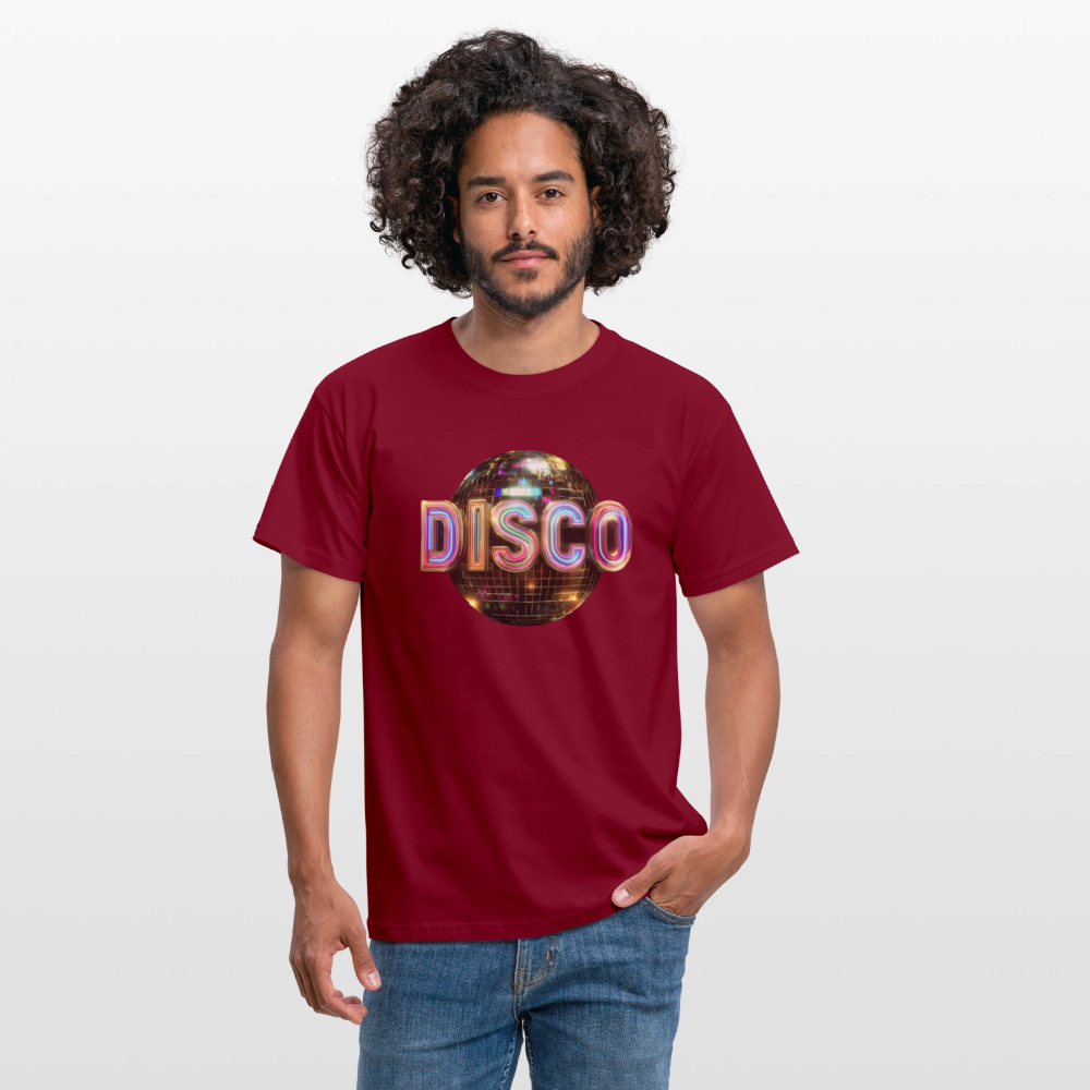 Disco Dreamscape, T-shirt herr - tegelröd
