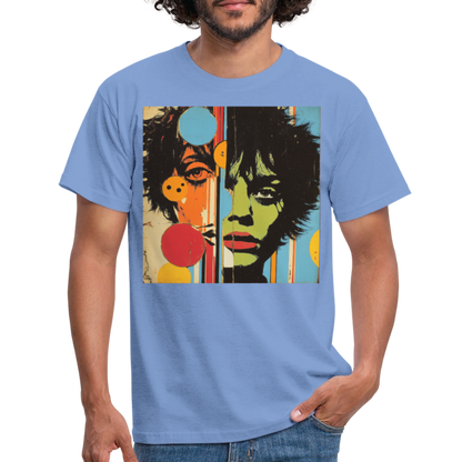 Split Faces, T-shirt herr - carolina blue