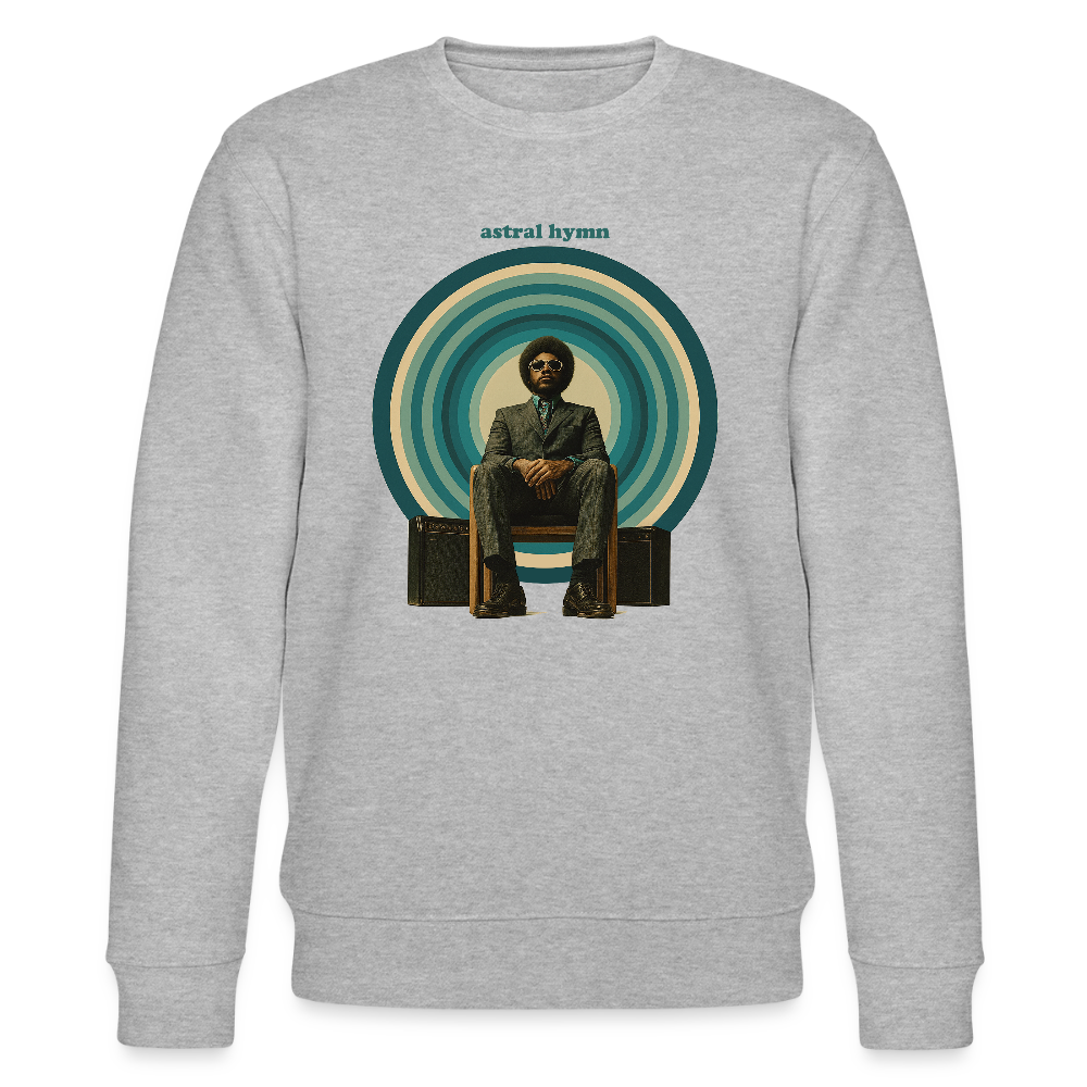 The Creator Has a Free Jazz Plan, Ekologisk sweatshirt CHANGER unisex från Stanley/Stella - gråmelerad