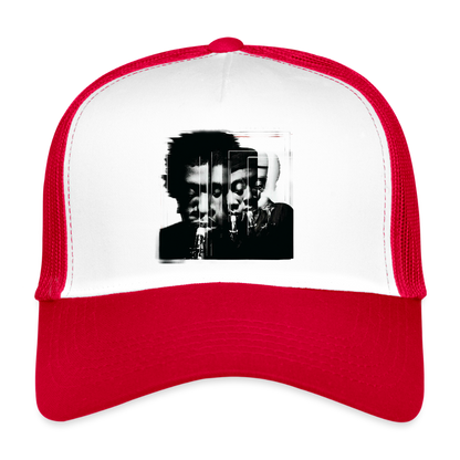 Between Breaths, Trucker Cap - vit/röd