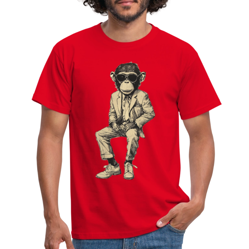 Mod Monkey, T-shirt herr - röd